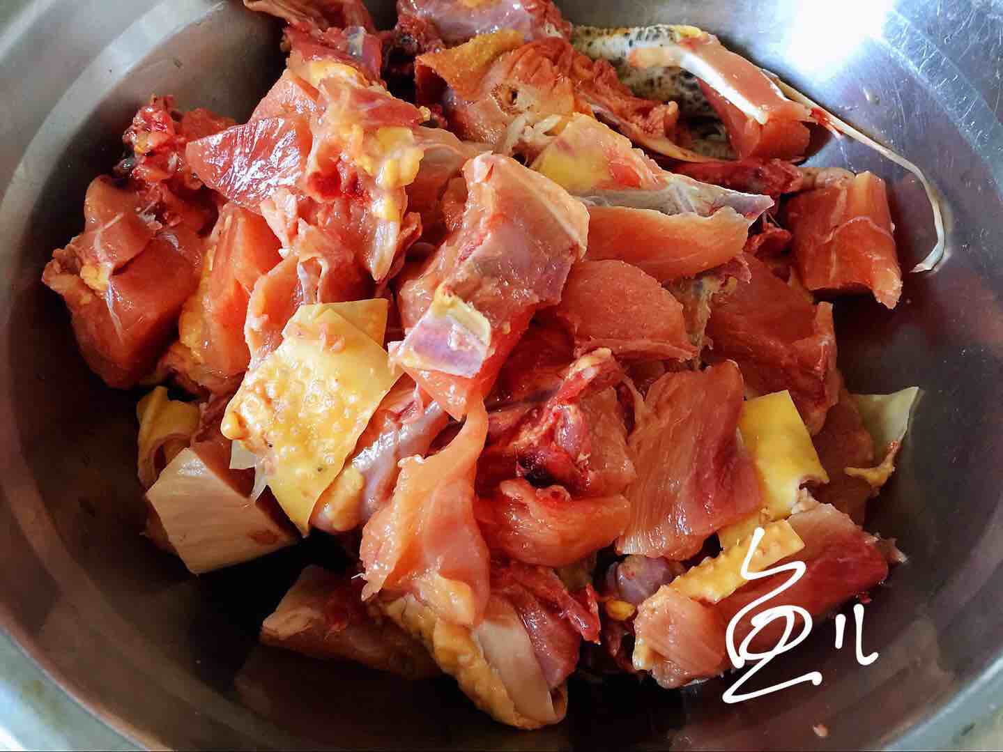 杏鮑菇燒雞塊的做法-家常味燒菜譜