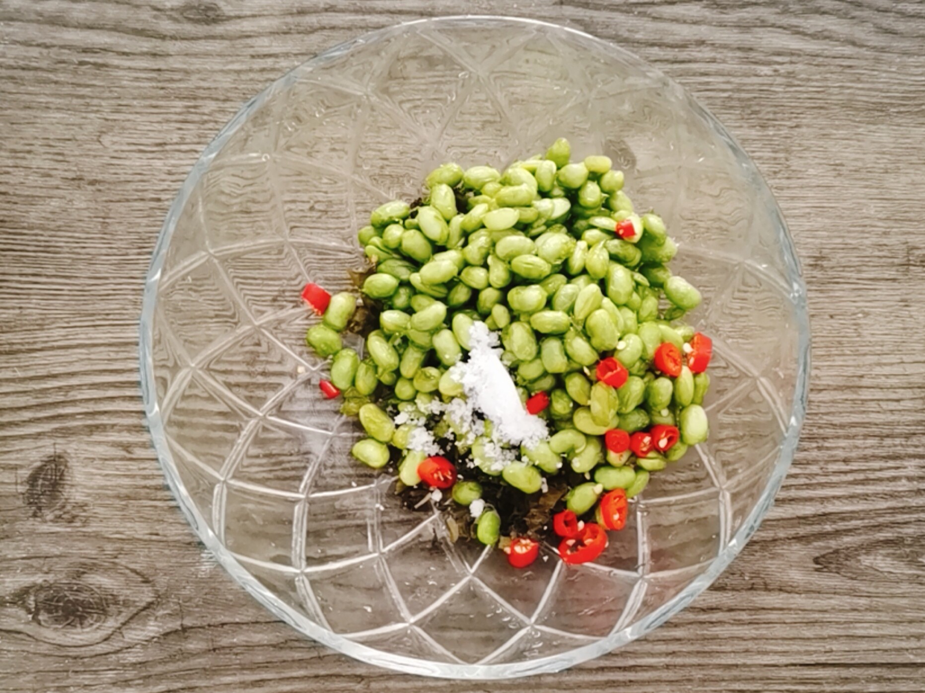 阿婆菜拌毛豆的做法-咸鮮味拌菜譜