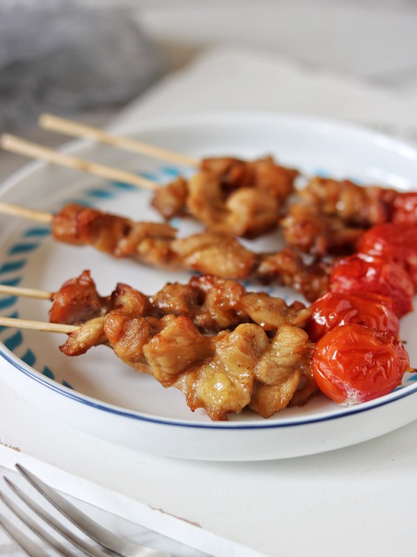烤雞肉串（空氣炸鍋）的做法-家常味烤菜譜