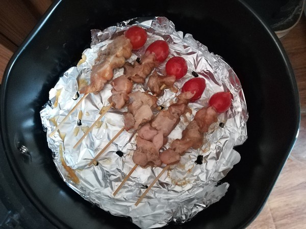 烤雞肉串（空氣炸鍋）的做法-家常味烤菜譜