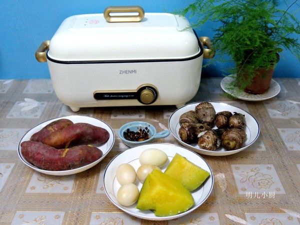 清蒸地瓜芋頭的做法-家常味蒸菜譜