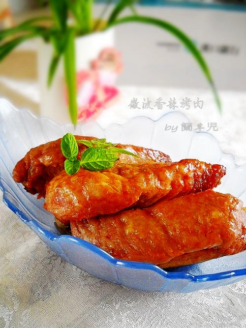 微波香辣烤肉的做法-香辣味微波菜譜