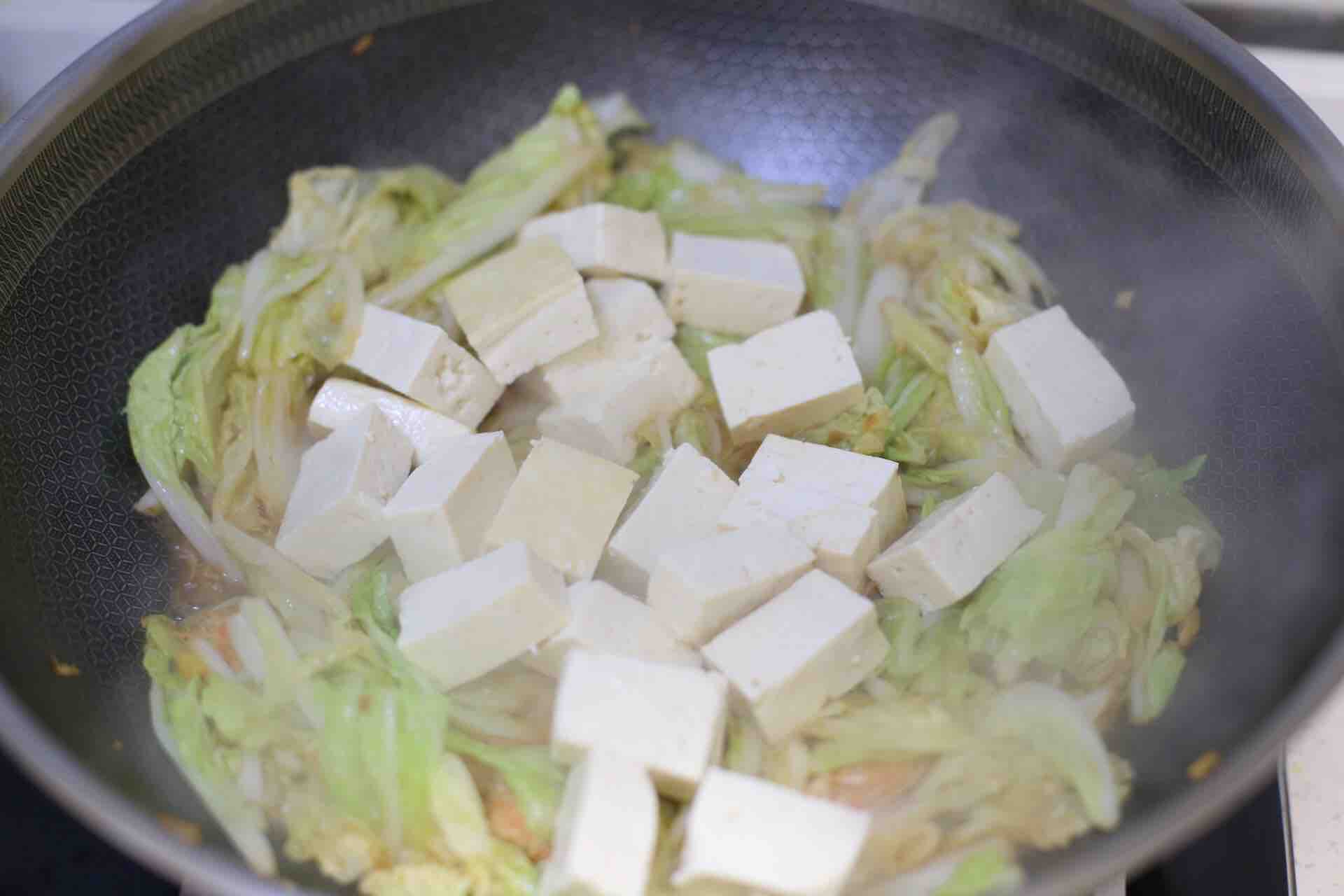 白菜鮮蝦豆腐煲的做法-家常味燉菜譜