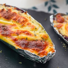 馬蘇里拉芝士焗紫薯的做法-甜味烤菜譜