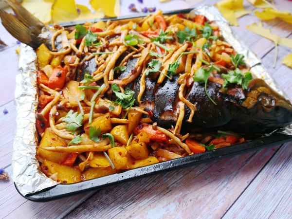 鮮辣過癮的烤魚的做法-香辣味烤菜譜