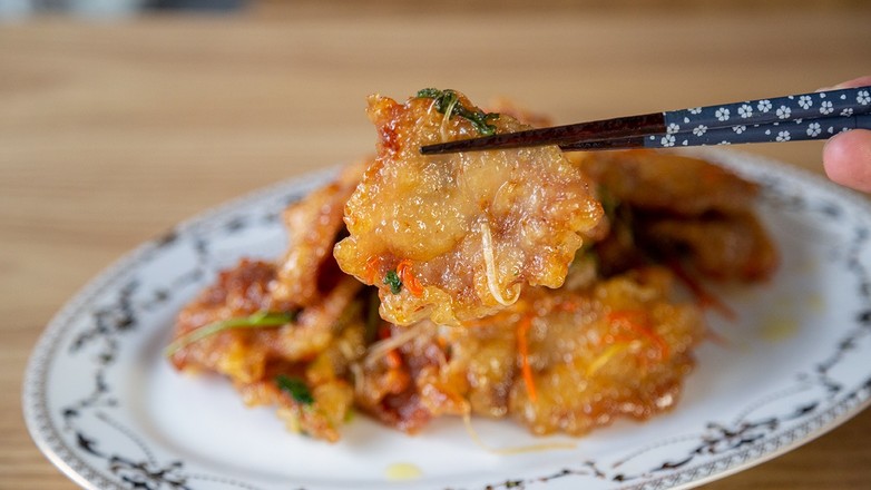 東北硬菜~鍋包肉的做法-酸甜味炸菜譜