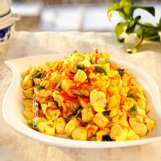 豆腐炒雞蛋的做法-家常味炒菜譜