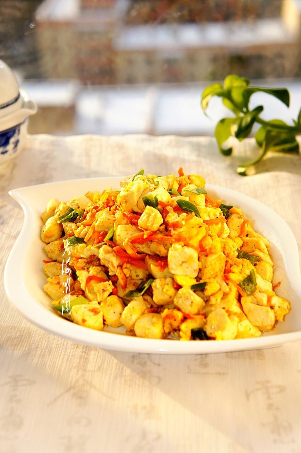 豆腐炒雞蛋的做法-家常味炒菜譜-易網健康養生網 豆腐炒雞蛋的做法-家常味炒菜譜