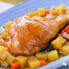 沒有水蒸雞腿  寶寶輔食食譜的作法-家常味蒸食譜