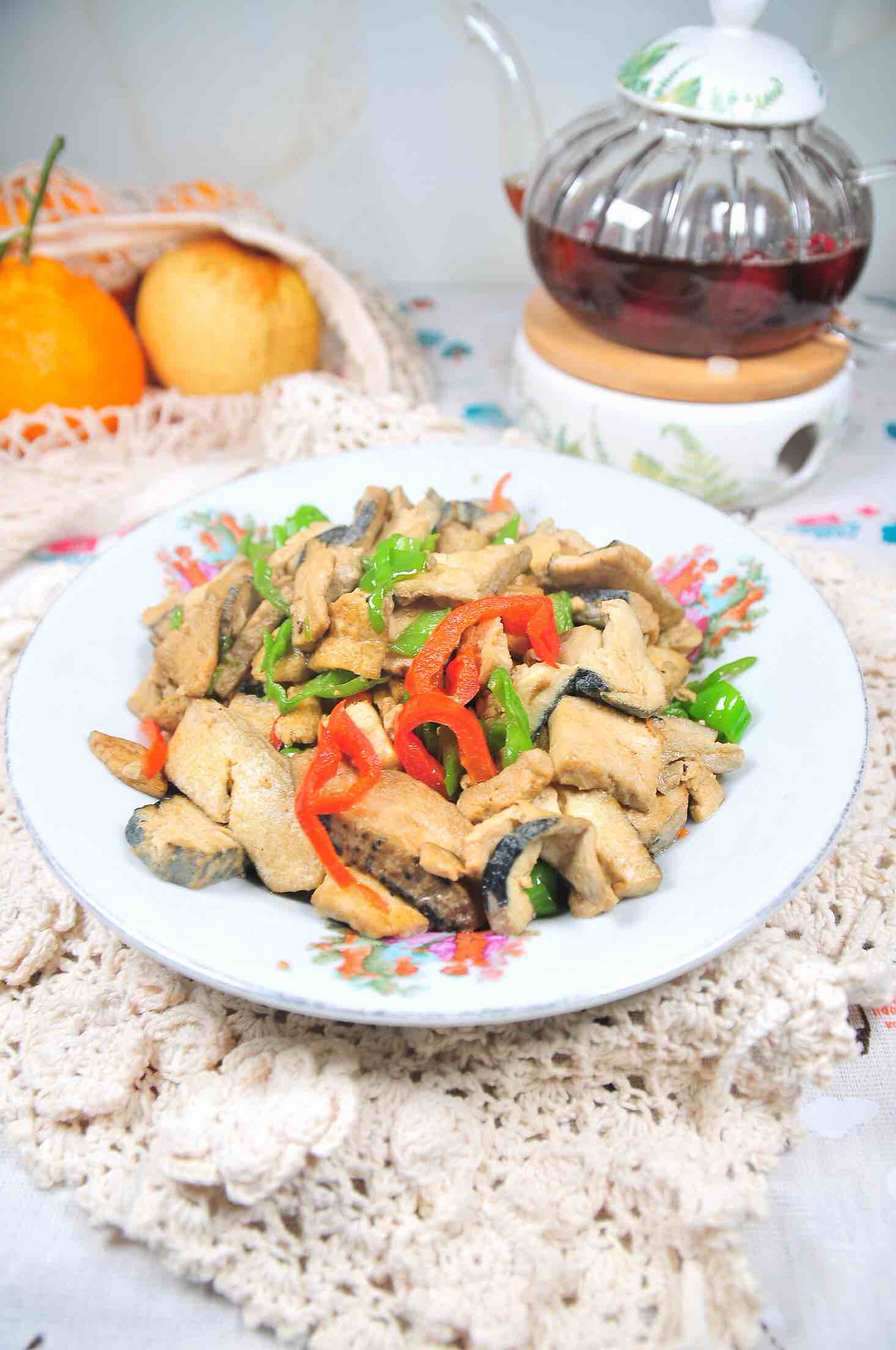 雙椒臭豆腐的做法-家常味炒菜譜