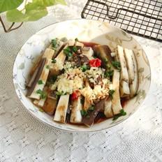 蒜香軟糯的蒸茄子的做法-蒜香味蒸菜譜