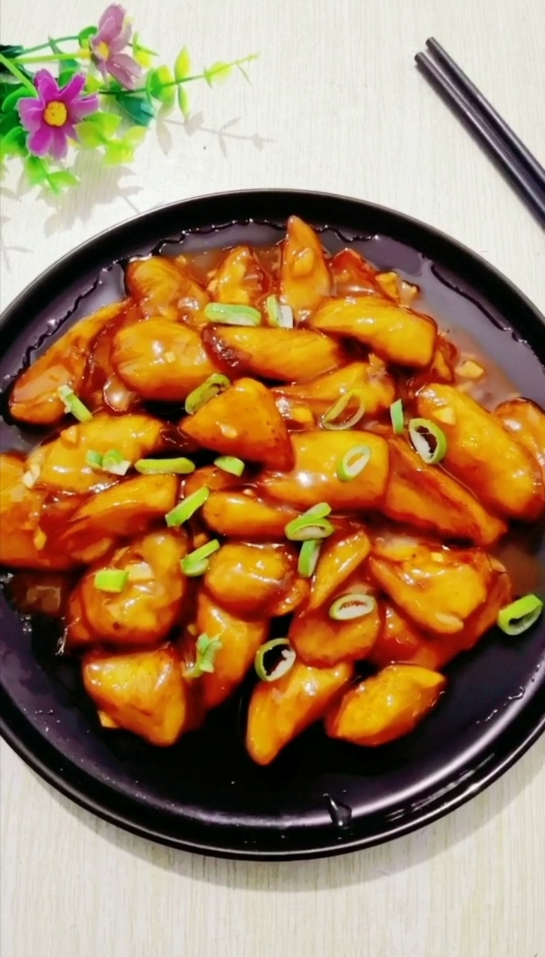 紅燒茄子的做法-咸鮮味燒菜譜