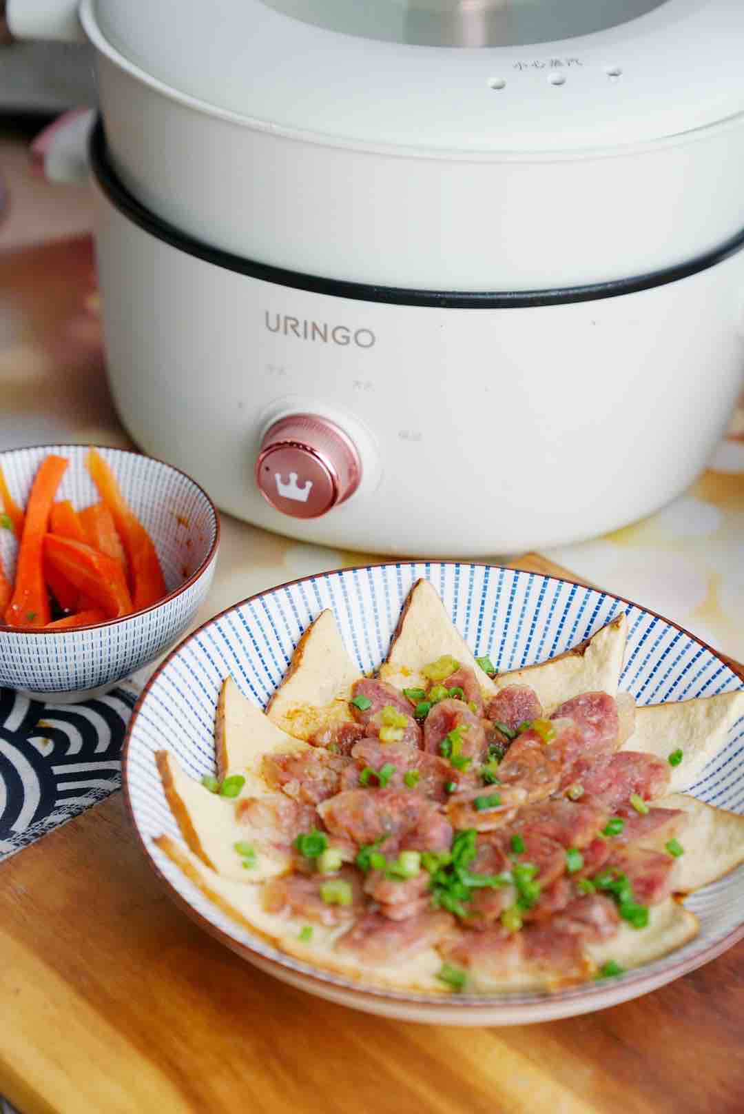 香干子蒸臘腸的做法-家常味蒸菜譜