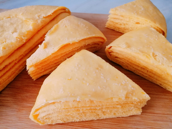 南瓜蒸千層餅的做法-甜味蒸菜譜