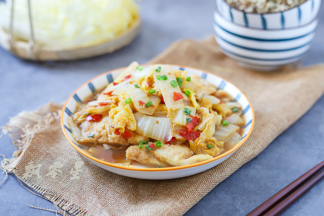 娃娃菜燒油豆腐的做法-家常味燒菜譜