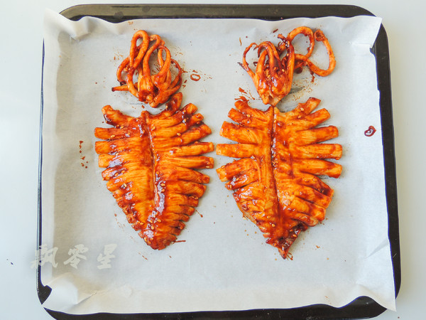 醬烤魷魚的做法-家常味烤菜譜