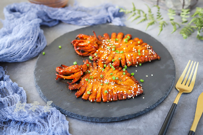 醬烤魷魚的做法-家常味烤菜譜