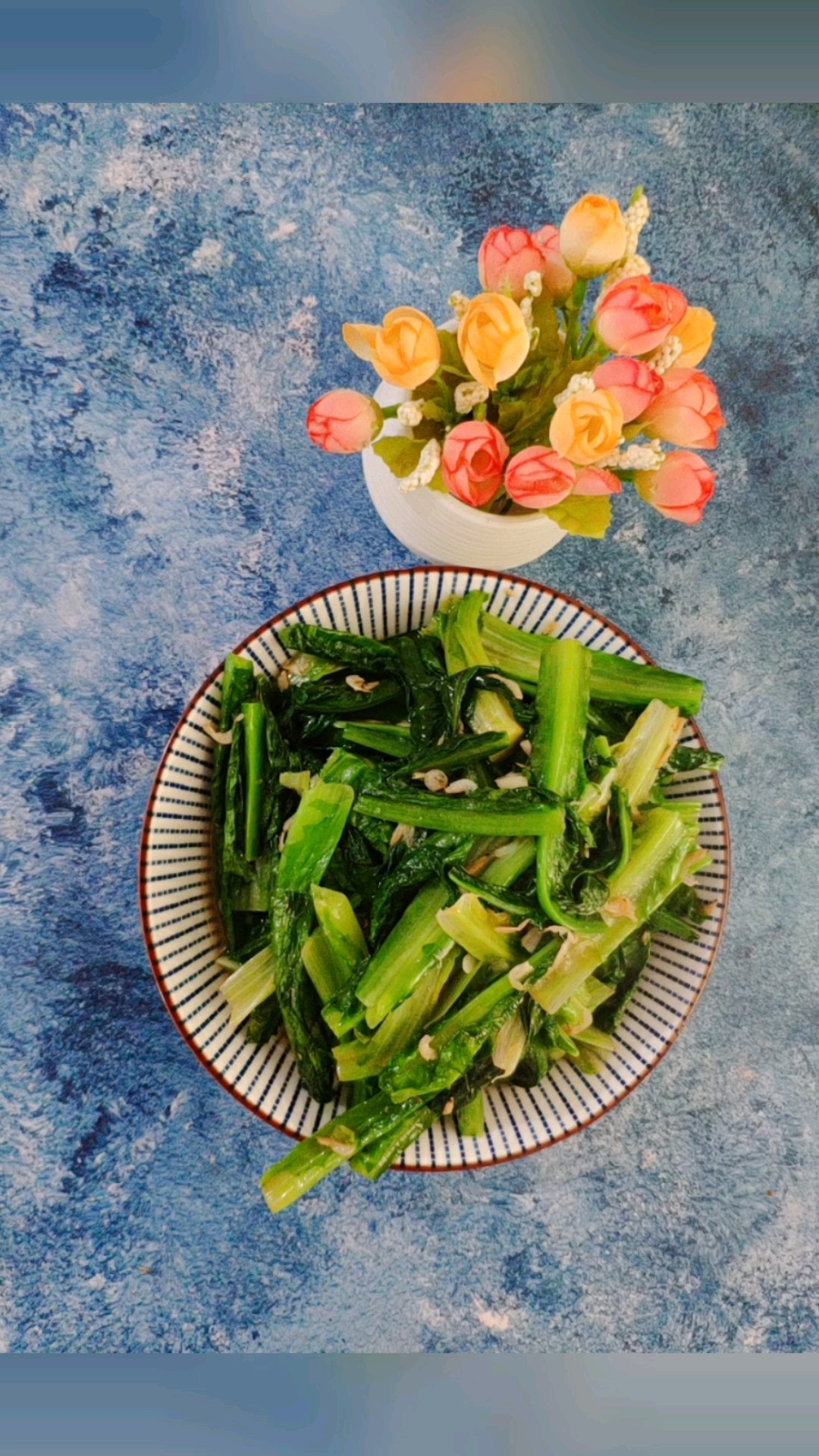 蝦皮炒油麥菜的做法-咸鮮味炒菜譜