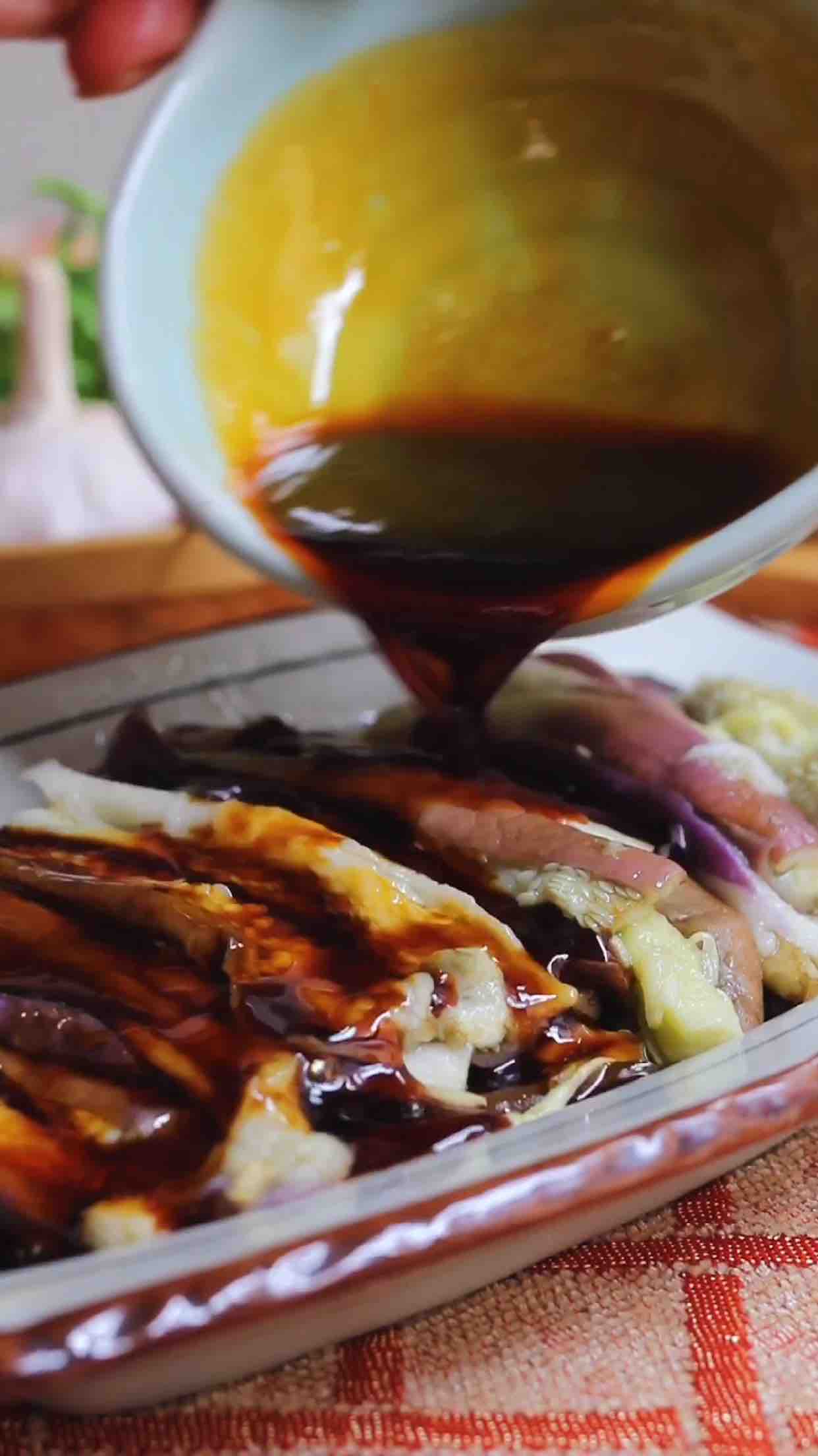 油淋風味茄子的做法-蒜香味蒸菜譜