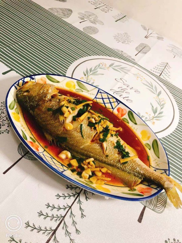 黃花魚這燕蒸嫩而不腥的做法-家常味蒸菜譜