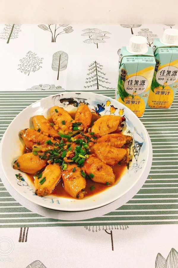 比可樂雞翅還要好吃的菠蘿汁雞翅的做法-酸甜味燒菜譜