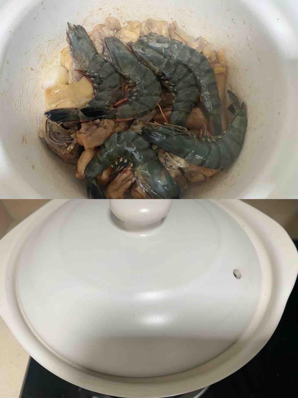 海鮮雞煲的做法-咸鮮味燜菜譜-易網健康養生網 海鮮雞煲的做法-咸鮮味燜菜譜