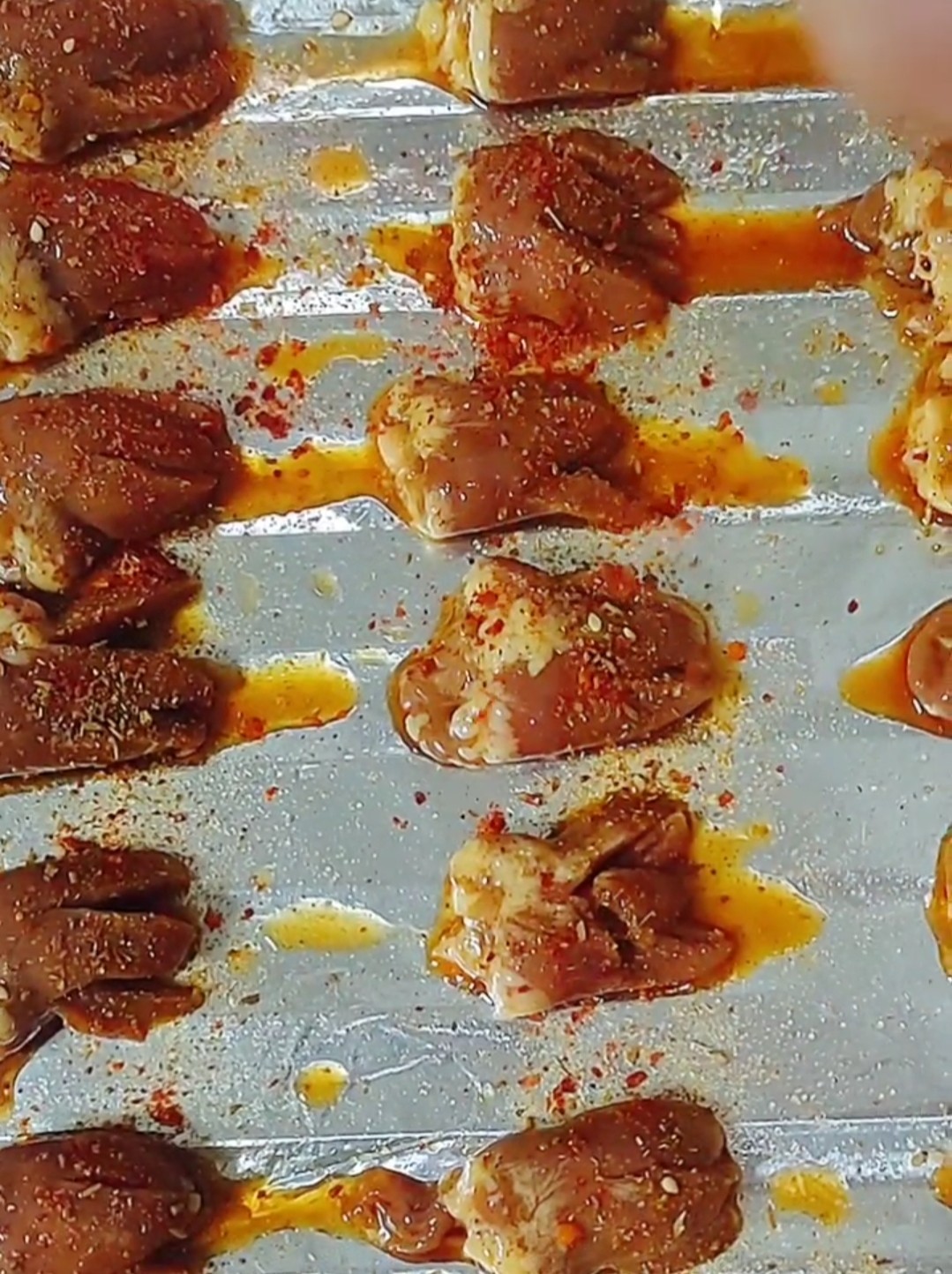 心花怒放的做法-麻辣味烤菜譜