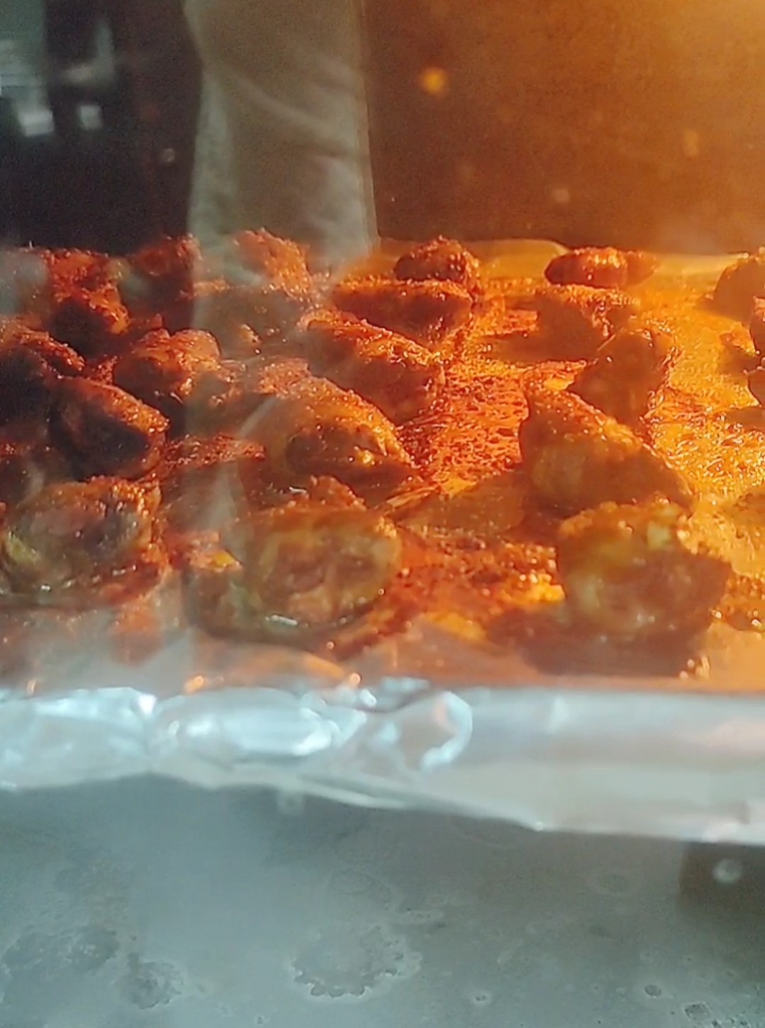 心花怒放的做法-麻辣味烤菜譜