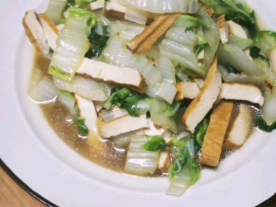 茭菜炒豆腐的做法-家常味炒菜譜