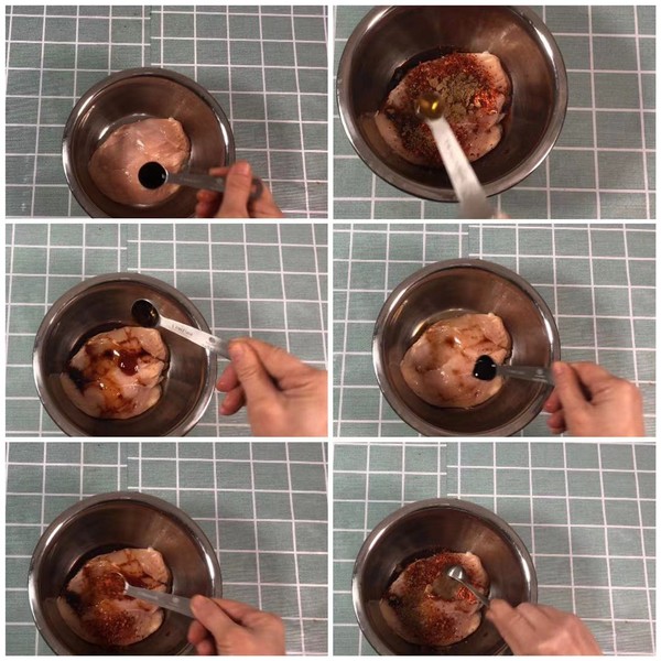 圣誕花環雞扒的做法-香辣味煎菜譜