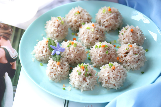 一口一個肉丸子，孩子都不挑食了的做法-家常味蒸菜譜