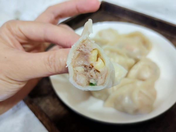 蝦仁玉米豬肉蒸餃的做法-咸鮮味蒸菜譜