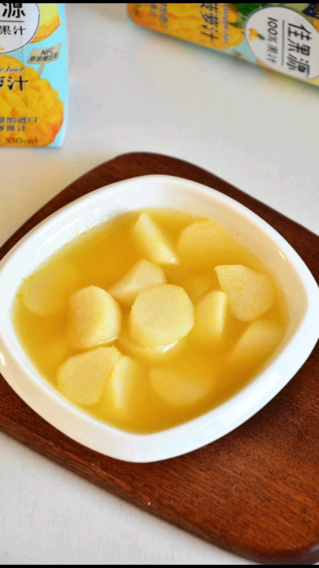 菠蘿汁燉山藥的做法-酸甜味煮菜譜