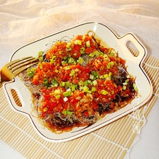 蒜蓉粉絲蒸香菇的做法-咸鮮味蒸菜譜