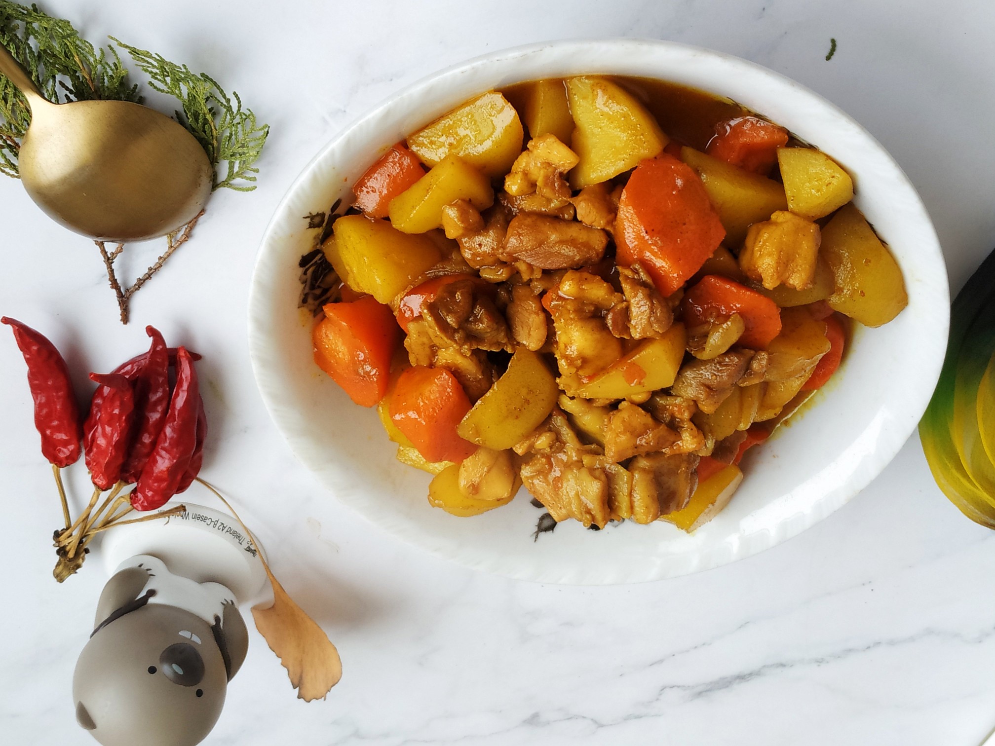 冬季，這菜燉1鍋，熱乎養(yǎng)分足好味道的做法-咖喱味燉菜譜