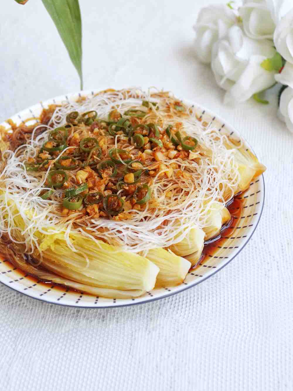 娃娃菜蒸粉絲的做法-家常味蒸菜譜-易網健康養生網 娃娃菜蒸粉絲的做法-家常味蒸菜譜