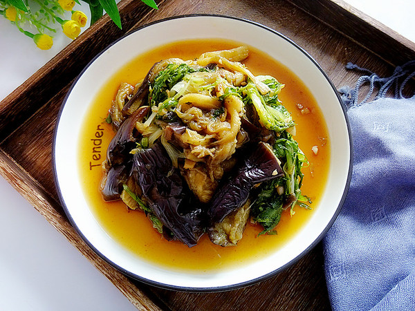 去火又瘦身的茄子拌苦菊的做法-咸鮮味拌菜譜