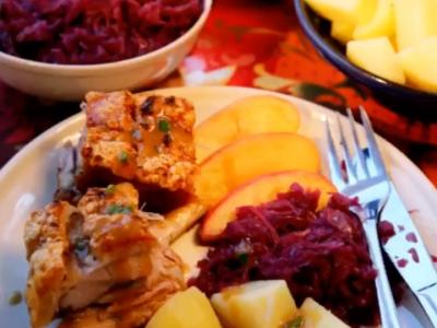 挪威圣誕大餐烤五花肉排骨 ribbe的做法-咸鮮味烤菜譜