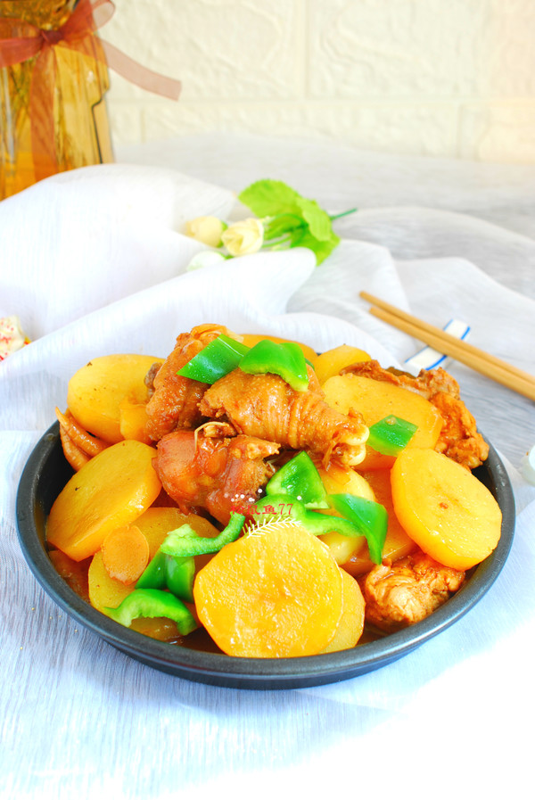 鮮香下飯，無辣版大盤雞的做法-家常味炒菜譜