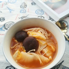 關東煮也可以這樣做，好吃不胖冬日暖暖の番茄素什錦暖鍋的做法-茄汁味煮菜譜