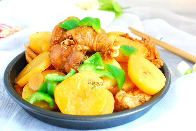 鮮香下飯，無辣版大盤雞的做法-家常味炒菜譜