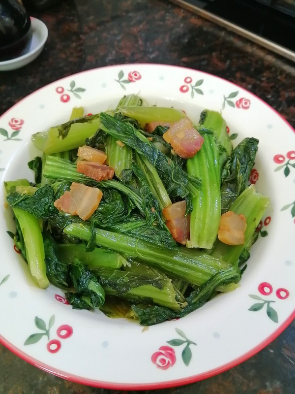 簡簡單單也不失美味~~臘肉炒芥菜的做法-家常味炒菜譜