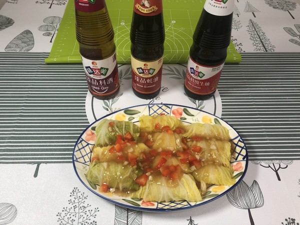 簡裝易上手的懶漢菜-白菜釀肉的做法-家常味蒸菜譜