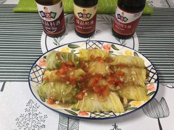 簡裝易上手的懶漢菜-白菜釀肉的做法-家常味蒸菜譜