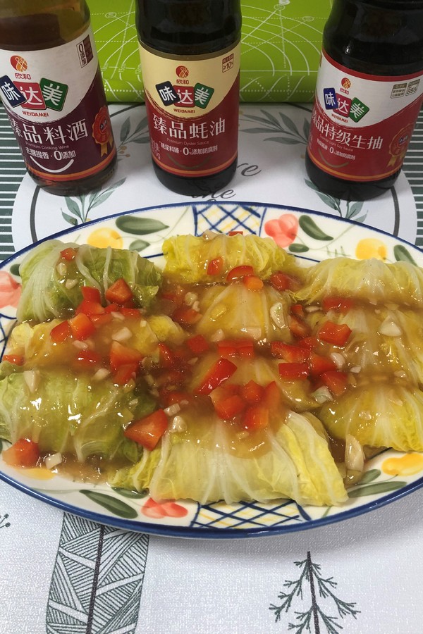 簡裝易上手的懶漢菜-白菜釀肉的做法-家常味蒸菜譜