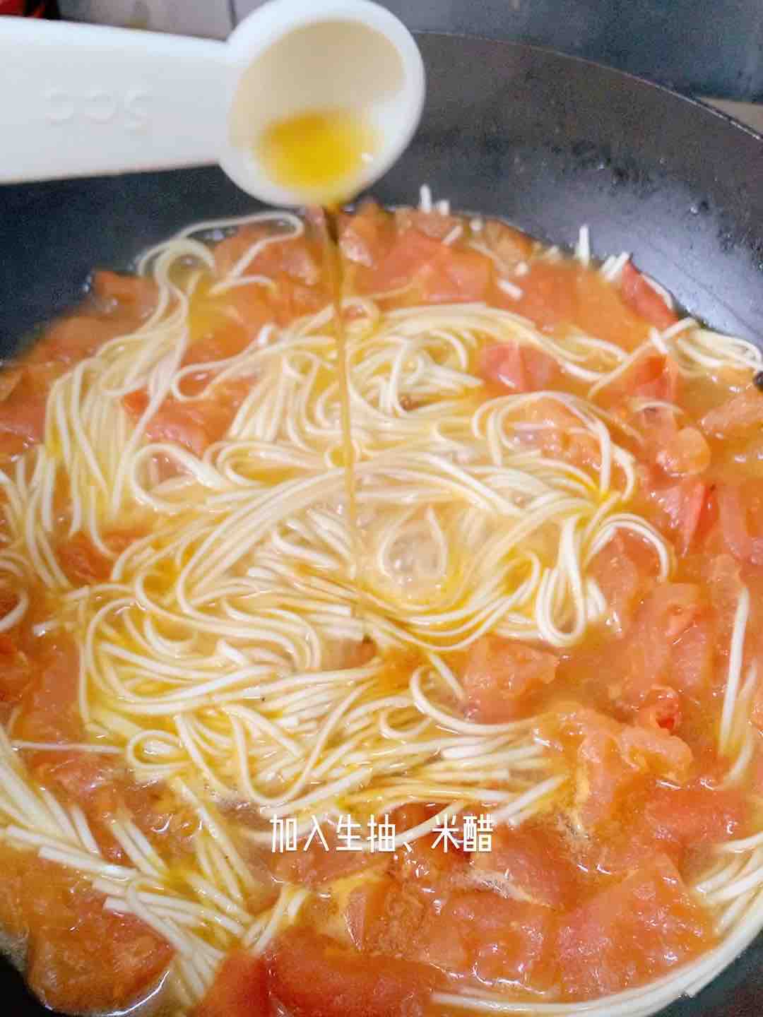 番茄雞蛋濃湯面的做法-家常味煮菜譜