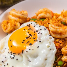 咖喱蝦蛋炒飯的做法-咸鮮味炒菜譜