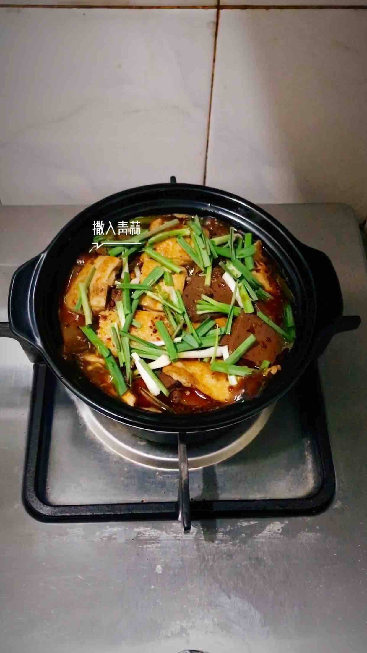 蒜香鴨血焅豆腐的做法-麻辣味砂鍋菜譜