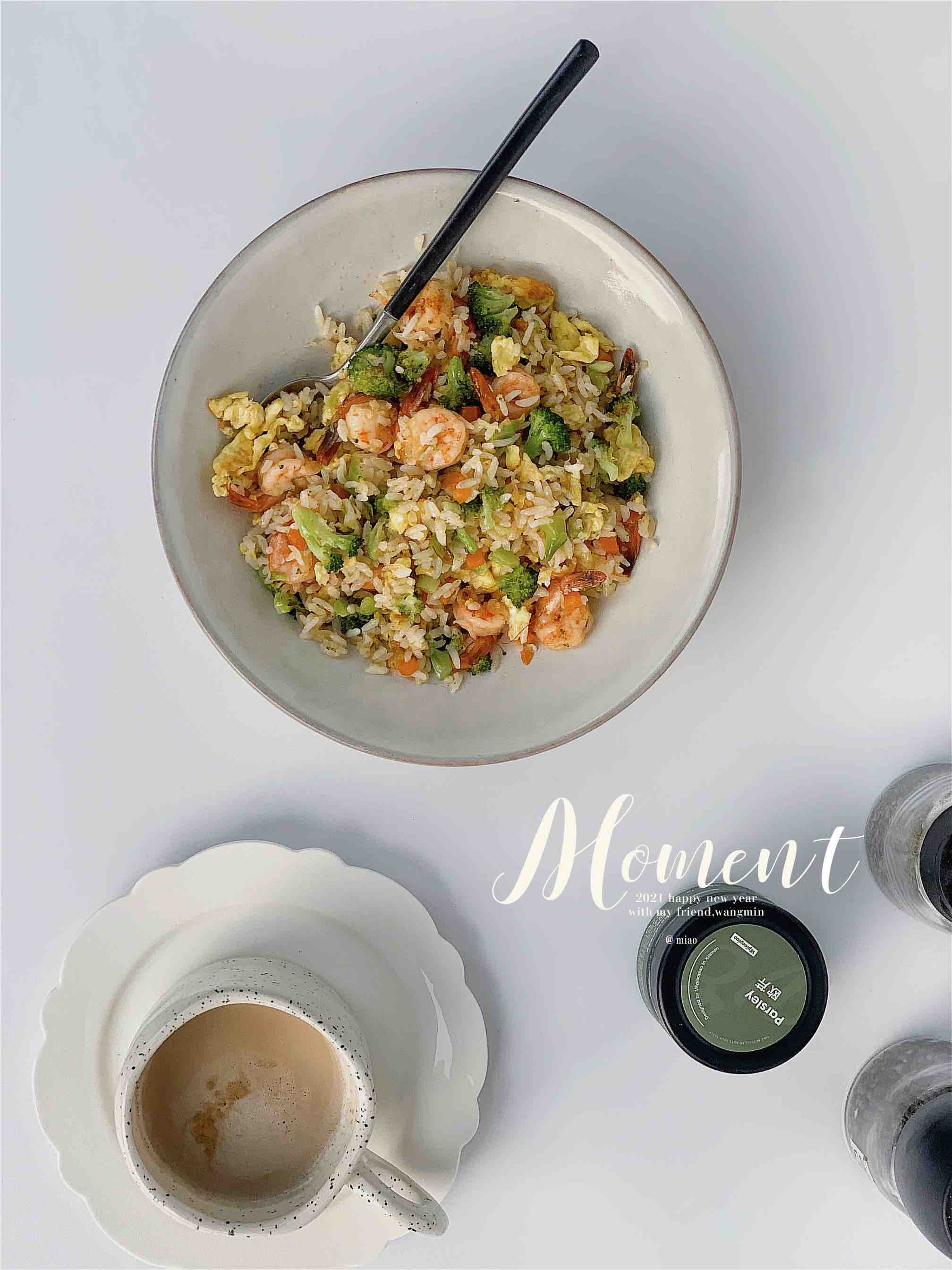 西蘭花蝦仁炒飯的做法-咸鮮味炒菜譜