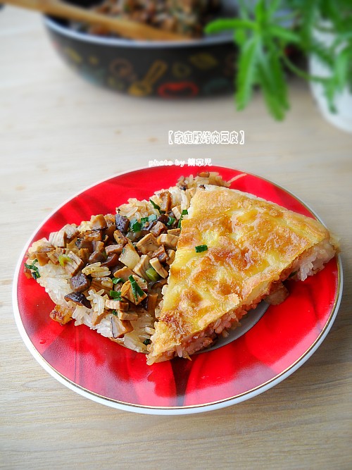 烤肉豆皮的做法-家常味煎菜譜